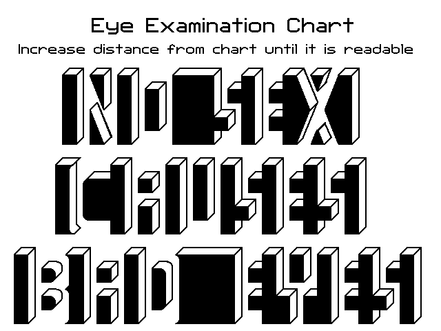 Eyechart Illusion